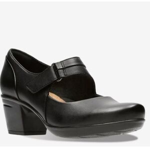 Clarks Black Mary Jane Pumps 9.5W